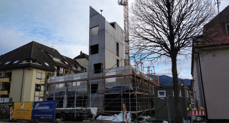 Februar 24 | Holzbau | Montage 1.OG | Sozialer Wohnungsbau Waldkirch-Kollnau