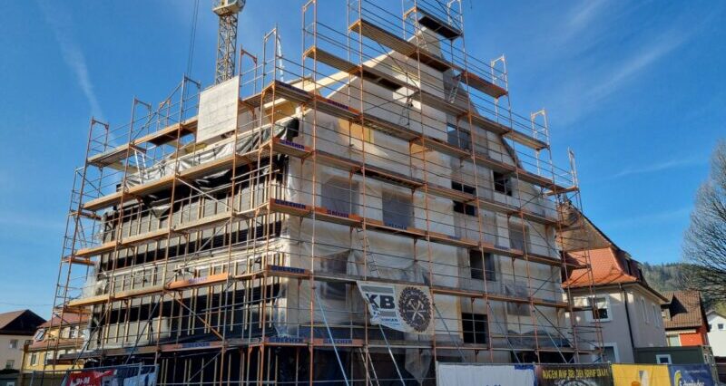 März 24 | Holzbau | Montage DG | Sozialer Wohnungsbau Waldkirch-Kollnau | (Foto M.Lange)