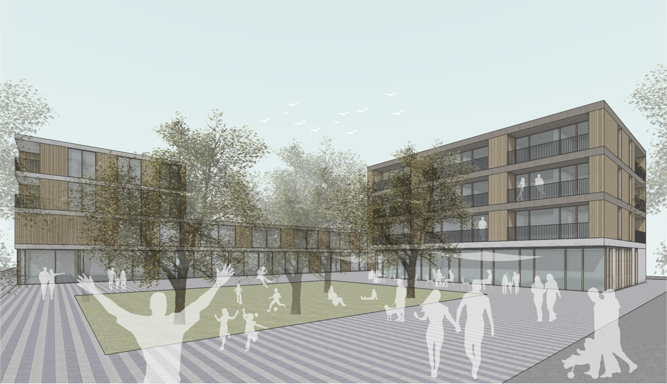 Wohnhaus mit Gewerbeeinheit_Kressbronn_Perspektive